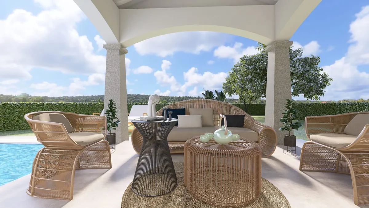 Prestigiosa villa indipendente su due livelli con giardino a Budoni, foto 2